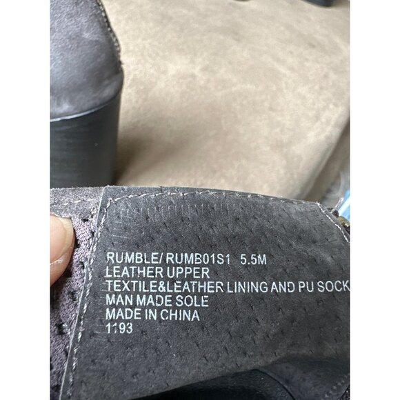 Steve Madden women's grey suede mesh booties size 5.5 - Picture 6 of 8